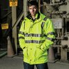 Game Workwear The Hi-Vis 6-in-1 Parka, Yellow, Size Large 1350